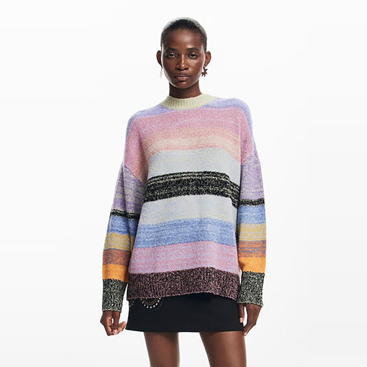 Desigual - Striped knit sweater - Sold by FIG