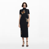 Desigual - Slim midi butterfly dress - Sold by FIG