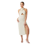 Forever 21 - Crisscross Halter Midi Dress - Sold by FIG
