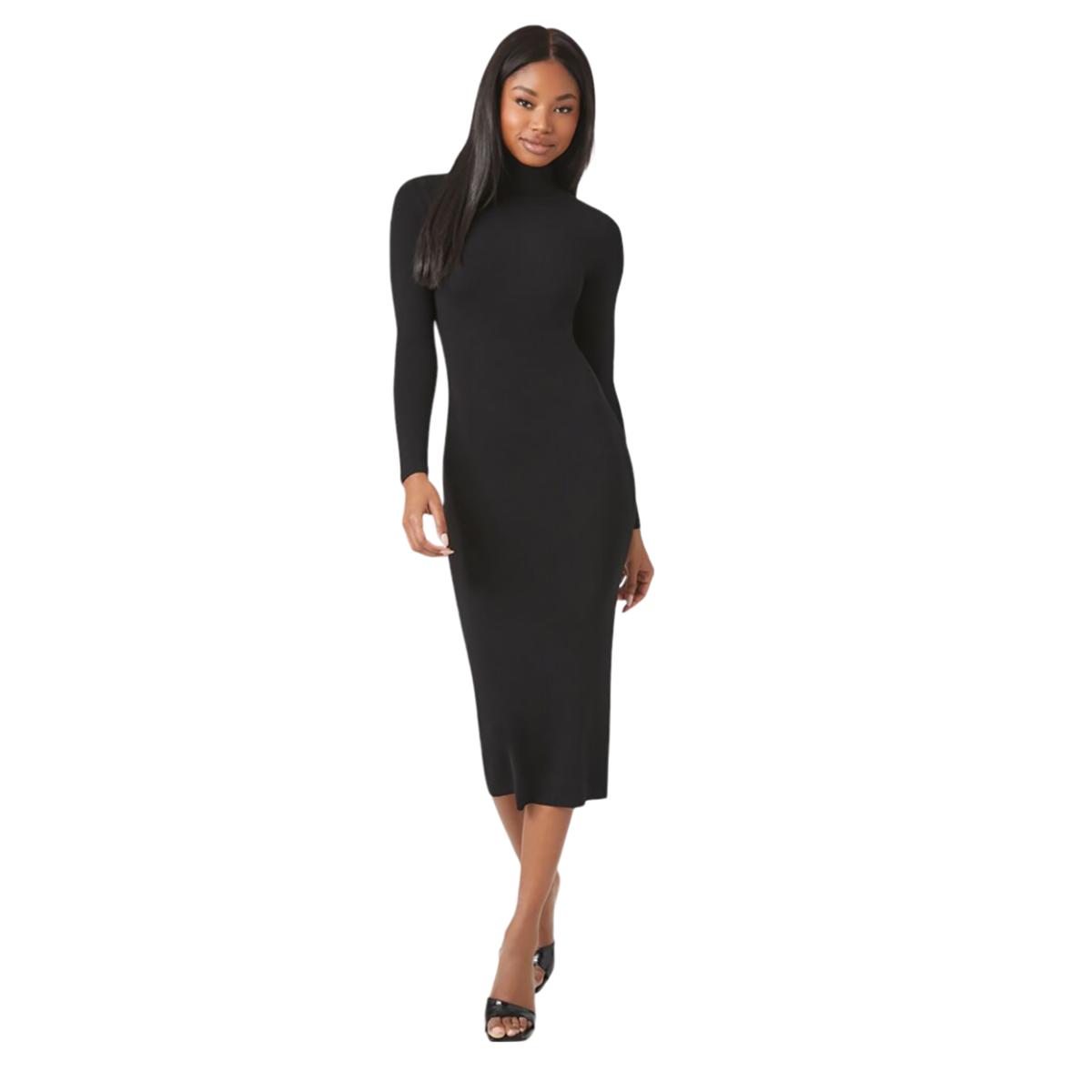 Forever 21 - Mock Neck Midi Sweater Dress - Sold by FIG