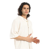 ريد سيركل - طقم قميص وسروال سادة بأكمام قصيرة - للرجال