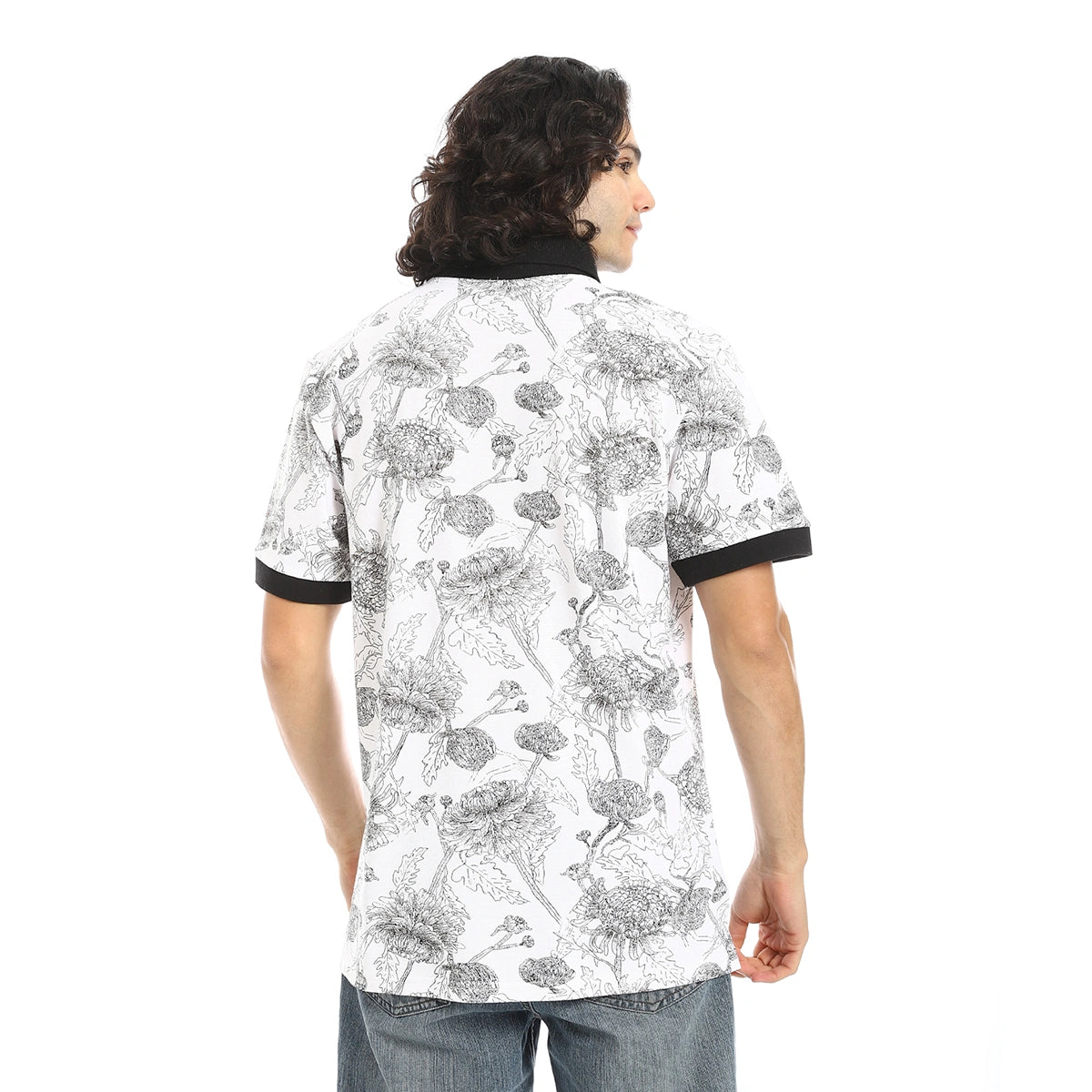 Red Circle - Self Pattern Regular Fit Polo Shirt  for - Men