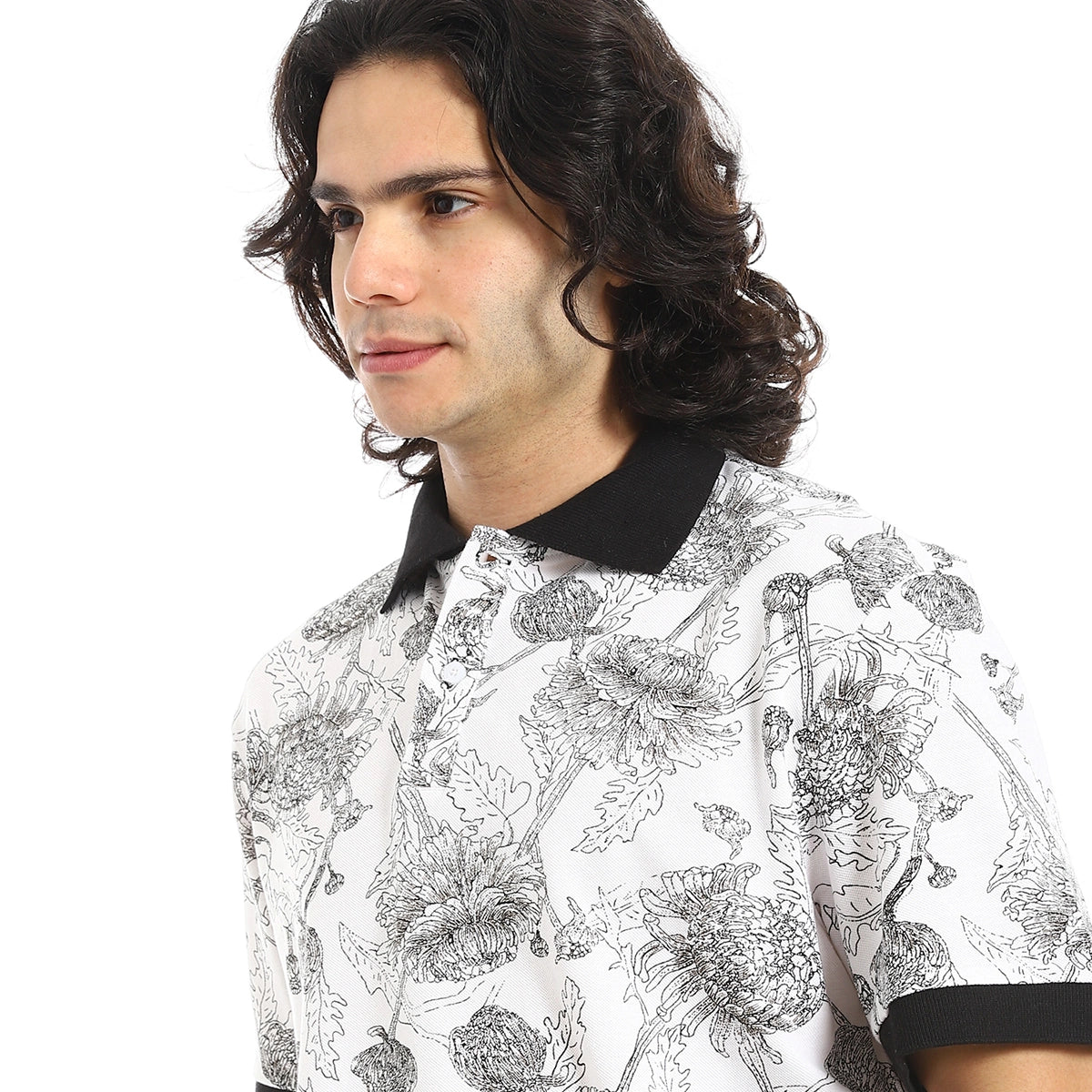 Red Circle - Self Pattern Regular Fit Polo Shirt  for - Men