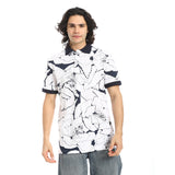 Red Circle - Self Pattern Regular Fit Polo Shirt  for - Men