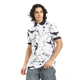 Red Circle - Self Pattern Regular Fit Polo Shirt  for - Men