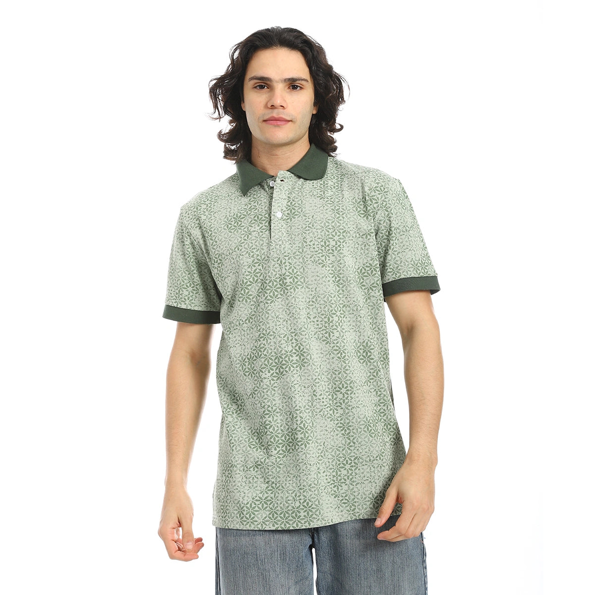 Red Circle - Self Pattern Regular Fit Polo Shirt  for - Men
