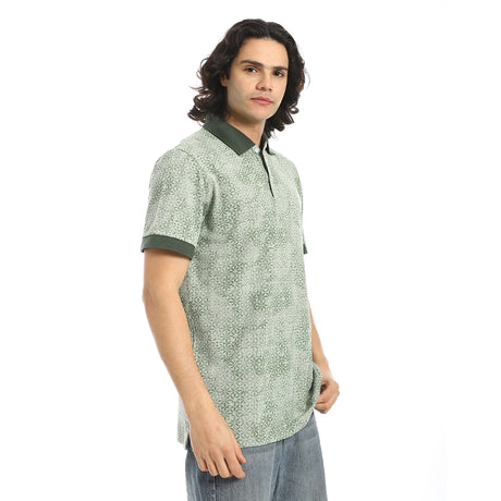 Red Circle - Self Pattern Regular Fit Polo Shirt  for - Men