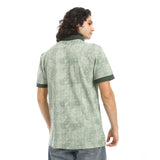 Red Circle - Self Pattern Regular Fit Polo Shirt  for - Men
