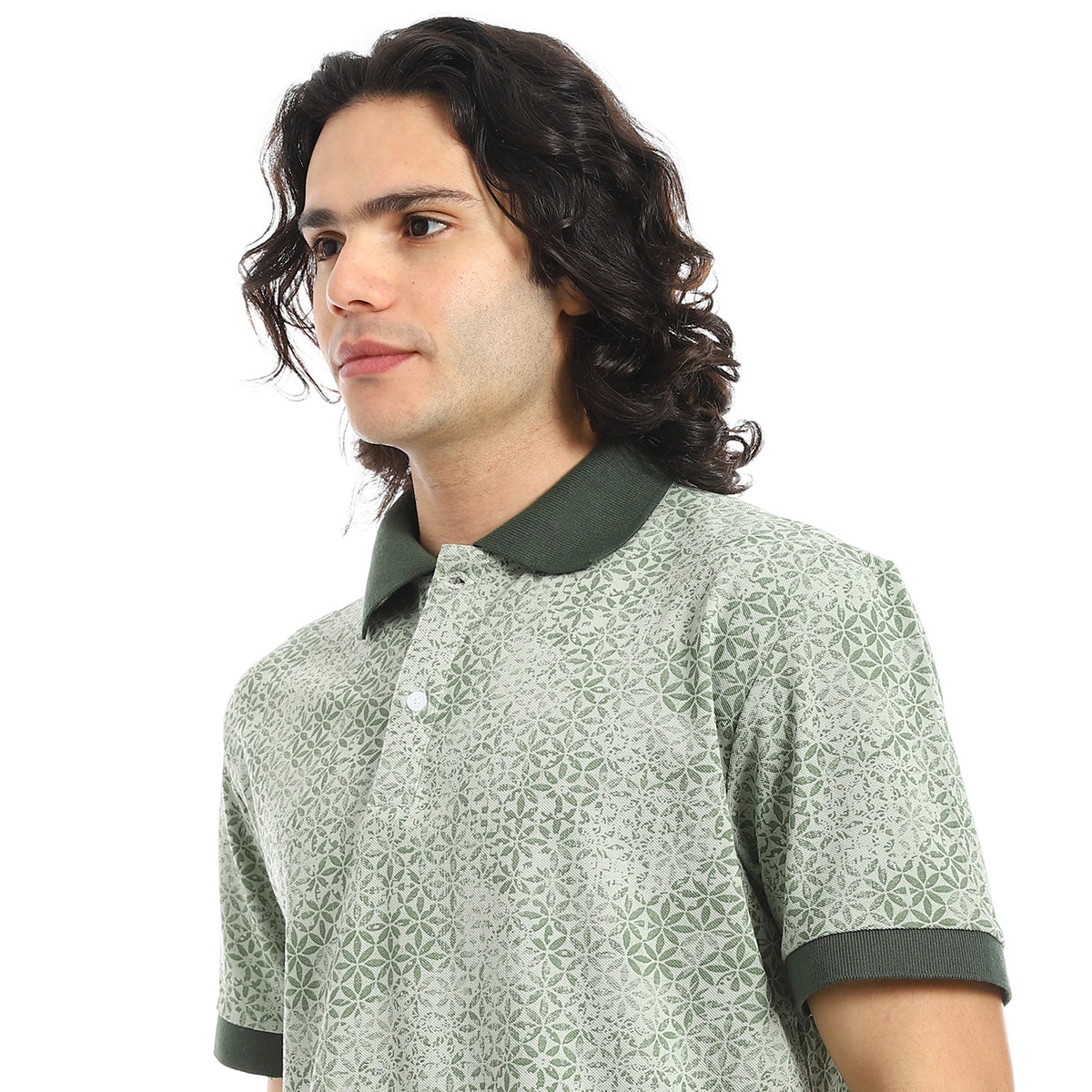 Red Circle - Self Pattern Regular Fit Polo Shirt  for - Men