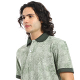 Red Circle - Self Pattern Regular Fit Polo Shirt  for - Men