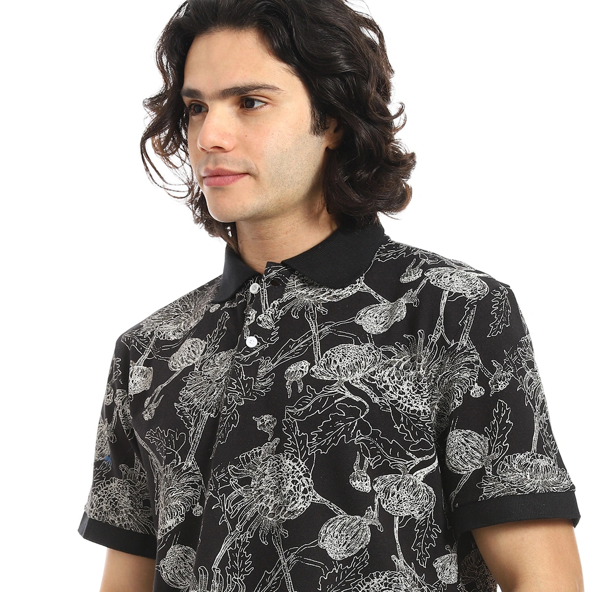 Red Circle - Self Pattern Regular Fit Polo Shirt  for - Men