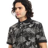 Red Circle - Self Pattern Regular Fit Polo Shirt  for - Men