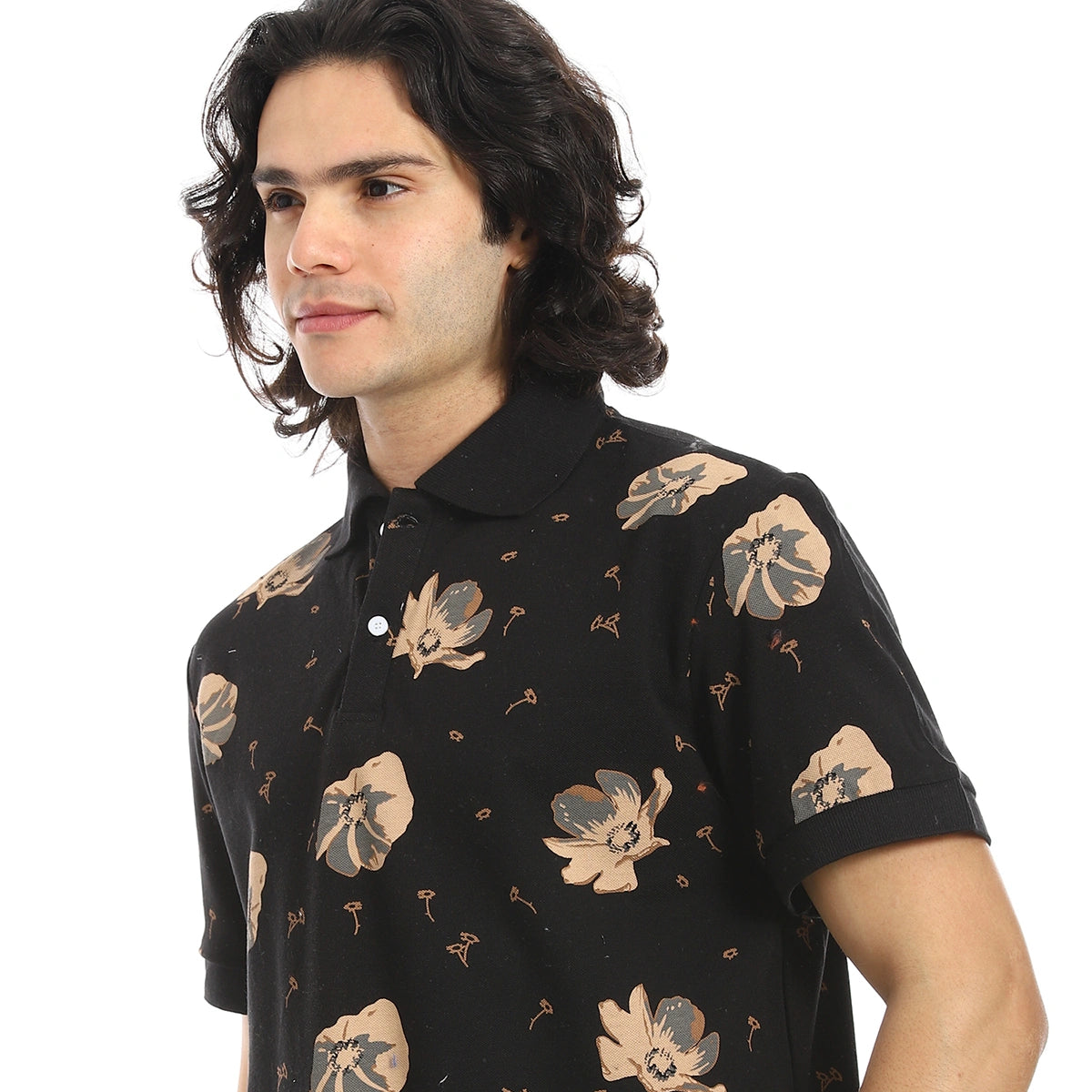 Red Circle - Self Pattern Regular Fit Polo Shirt  for - Men