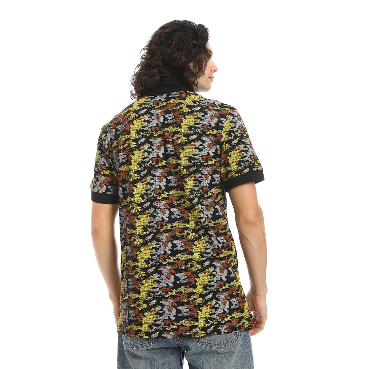 Red Circle - Self Pattern Regular Fit Polo Shirt  for - Men