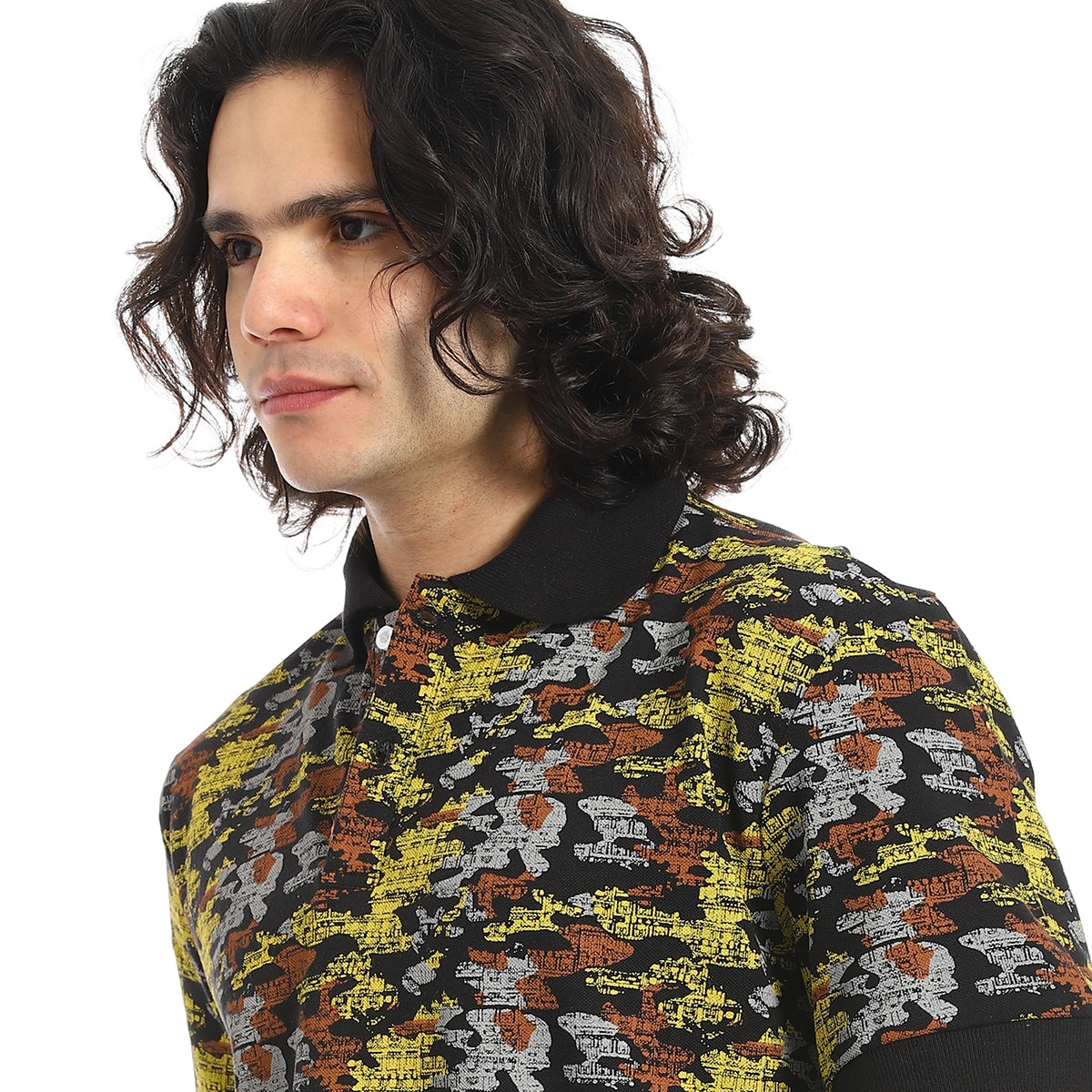 Red Circle - Self Pattern Regular Fit Polo Shirt  for - Men