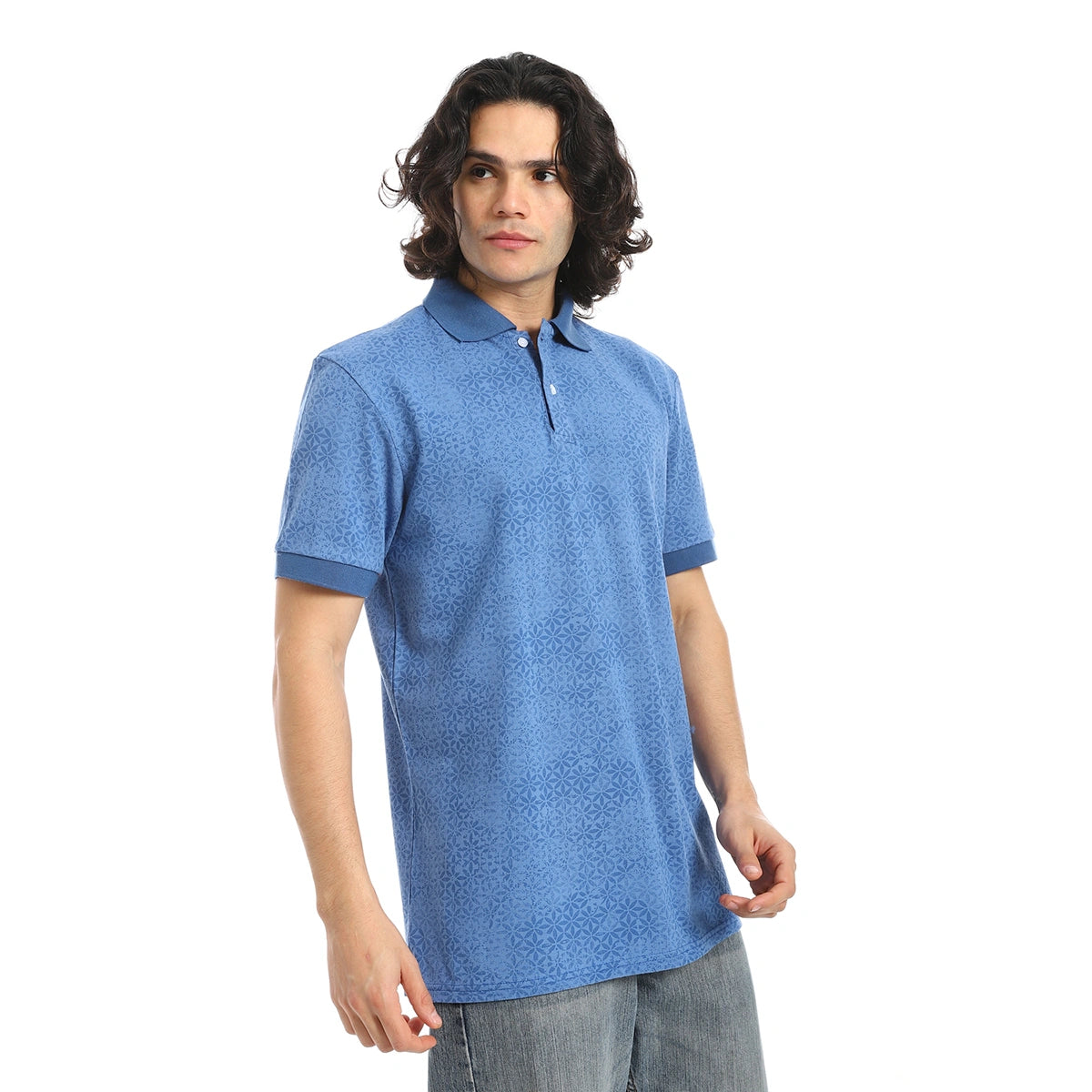 Red Circle - Self Pattern Regular Fit Polo Shirt  for - Men