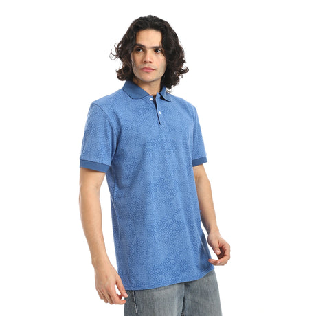 Red Circle - Self Pattern Regular Fit Polo Shirt  for - Men