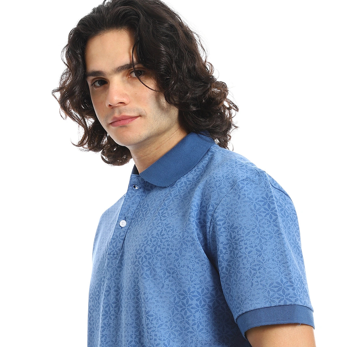 Red Circle - Self Pattern Regular Fit Polo Shirt  for - Men