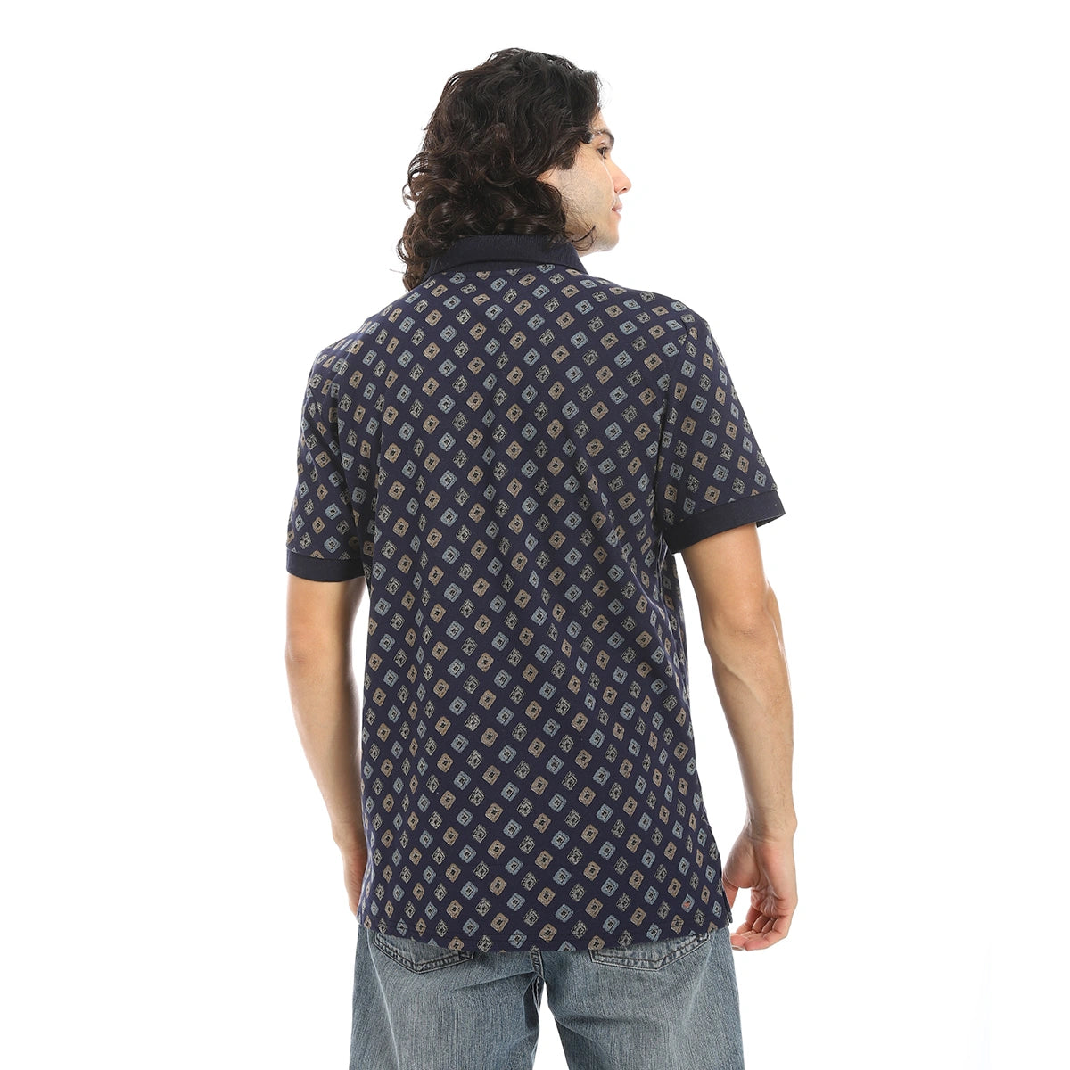 Red Circle - Self Pattern Regular Fit Polo Shirt  for - Men