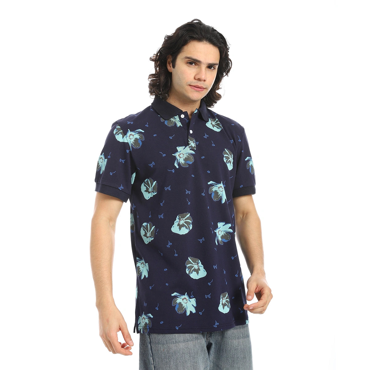 Red Circle - Self Pattern Regular Fit Polo Shirt  for - Men