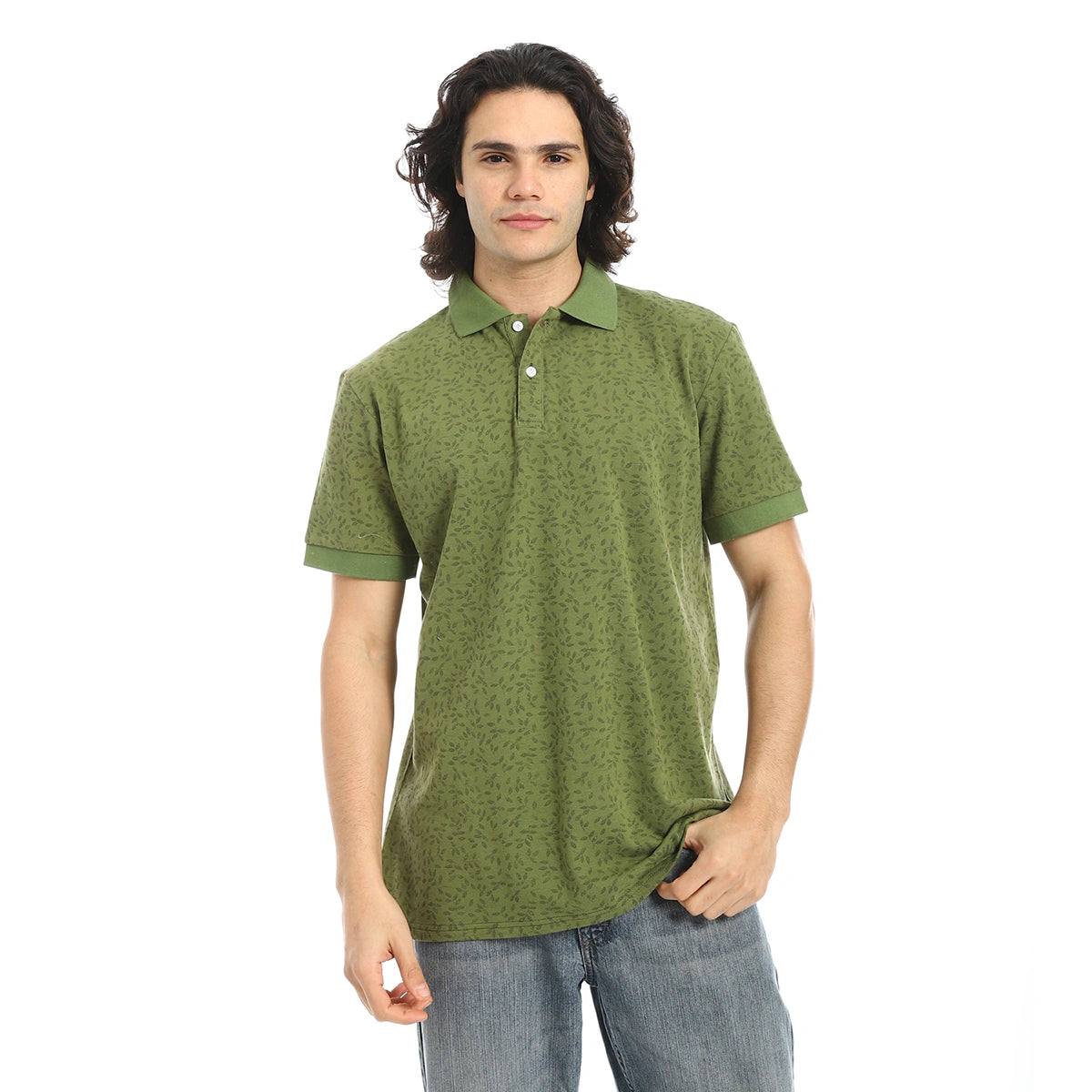 Red Circle - Self Pattern Regular Fit Polo Shirt  for - Men