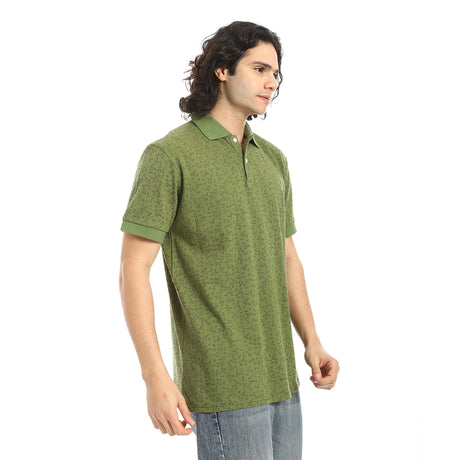 Red Circle - Self Pattern Regular Fit Polo Shirt  for - Men