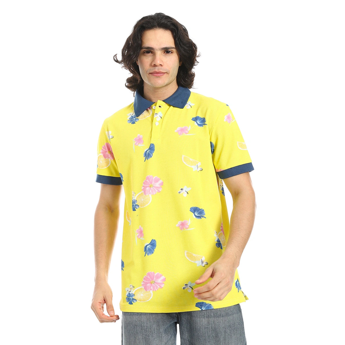 Red Circle - Self Pattern Regular Fit Polo Shirt  for - Men