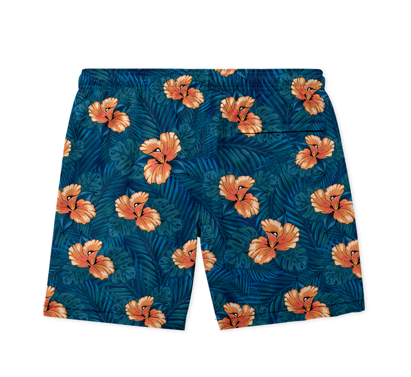 champs land - Floral swimming shorts