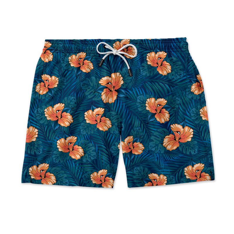 champs land - Floral swimming shorts