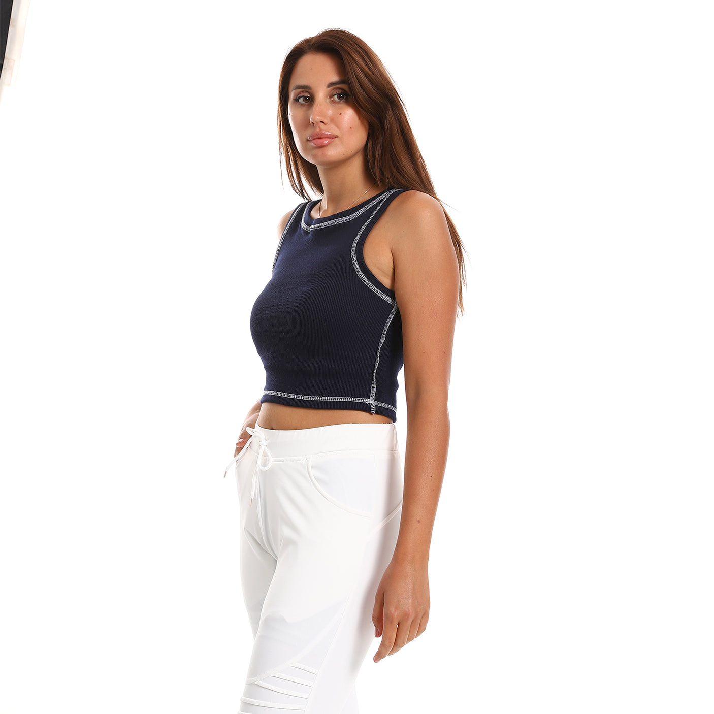 Red circle -  - Sleevles With Details Tank Top