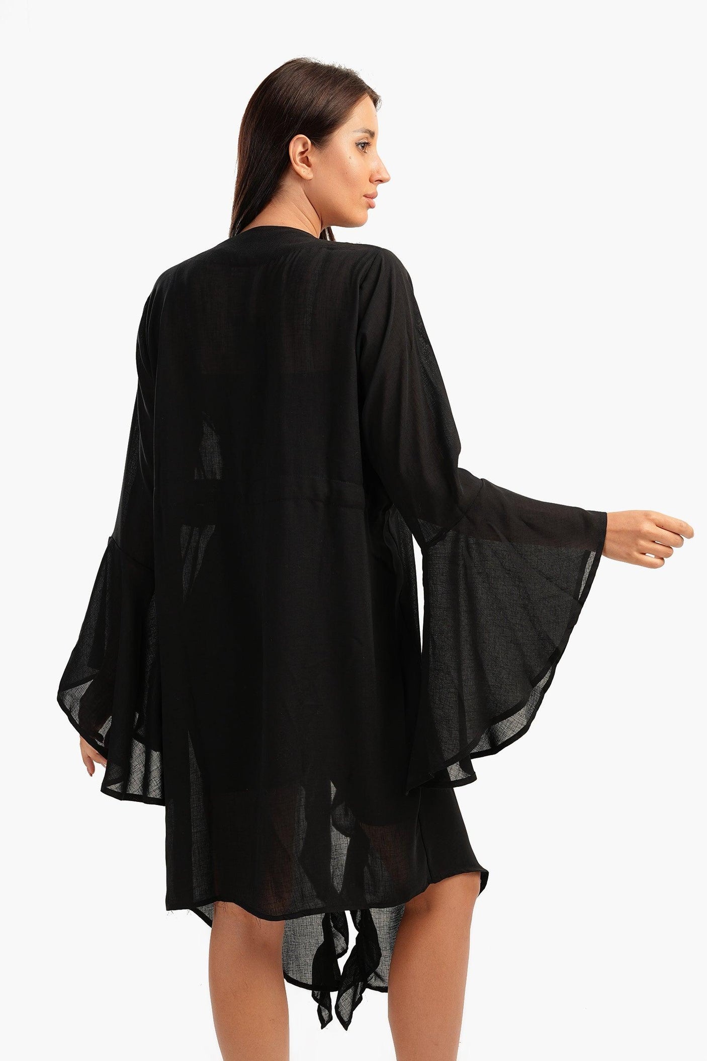 Carina -  Beach Kimono with Ruffles