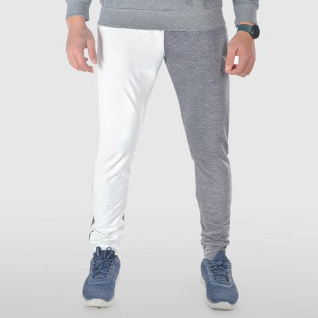 champs land - Men bicolored sweatpants- White-Grey