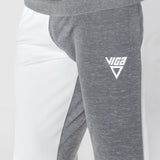 champs land - Men bicolored sweatpants- White-Grey
