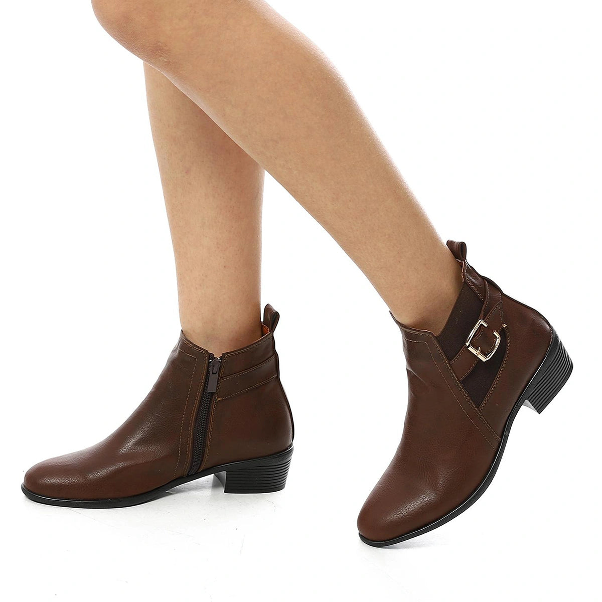 XO - Leather Ankle Boot Black