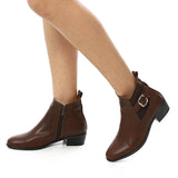 XO - Leather Ankle Boot Black