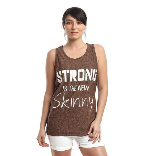 champs land - Agu round- neck shirt short sleeve - brown