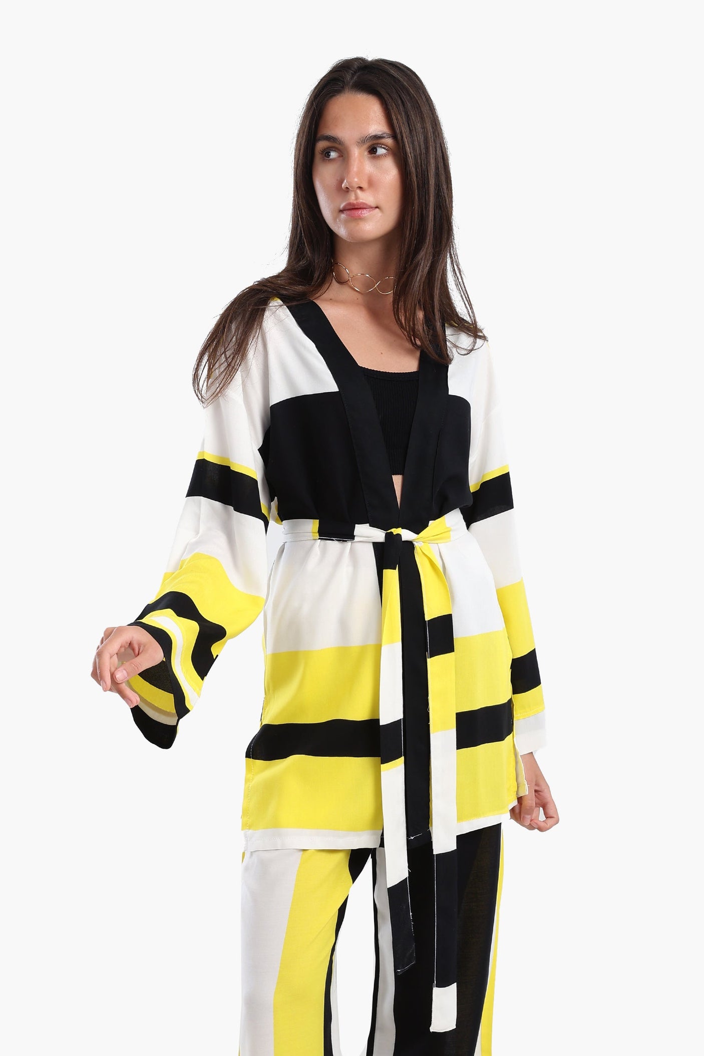 Carina - Tritone Open Front Cardigan