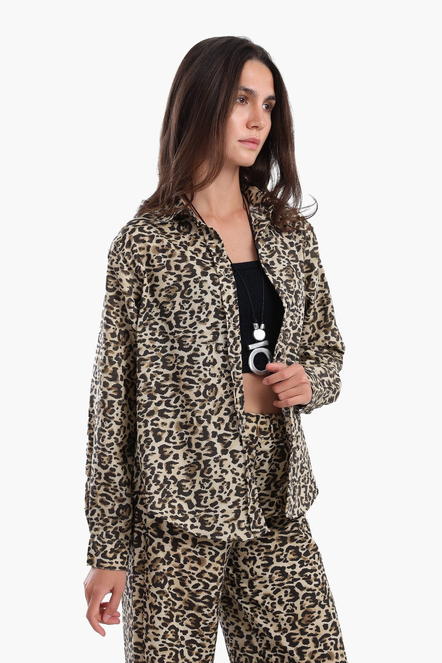 Carina - Animal Print Colored Shirt