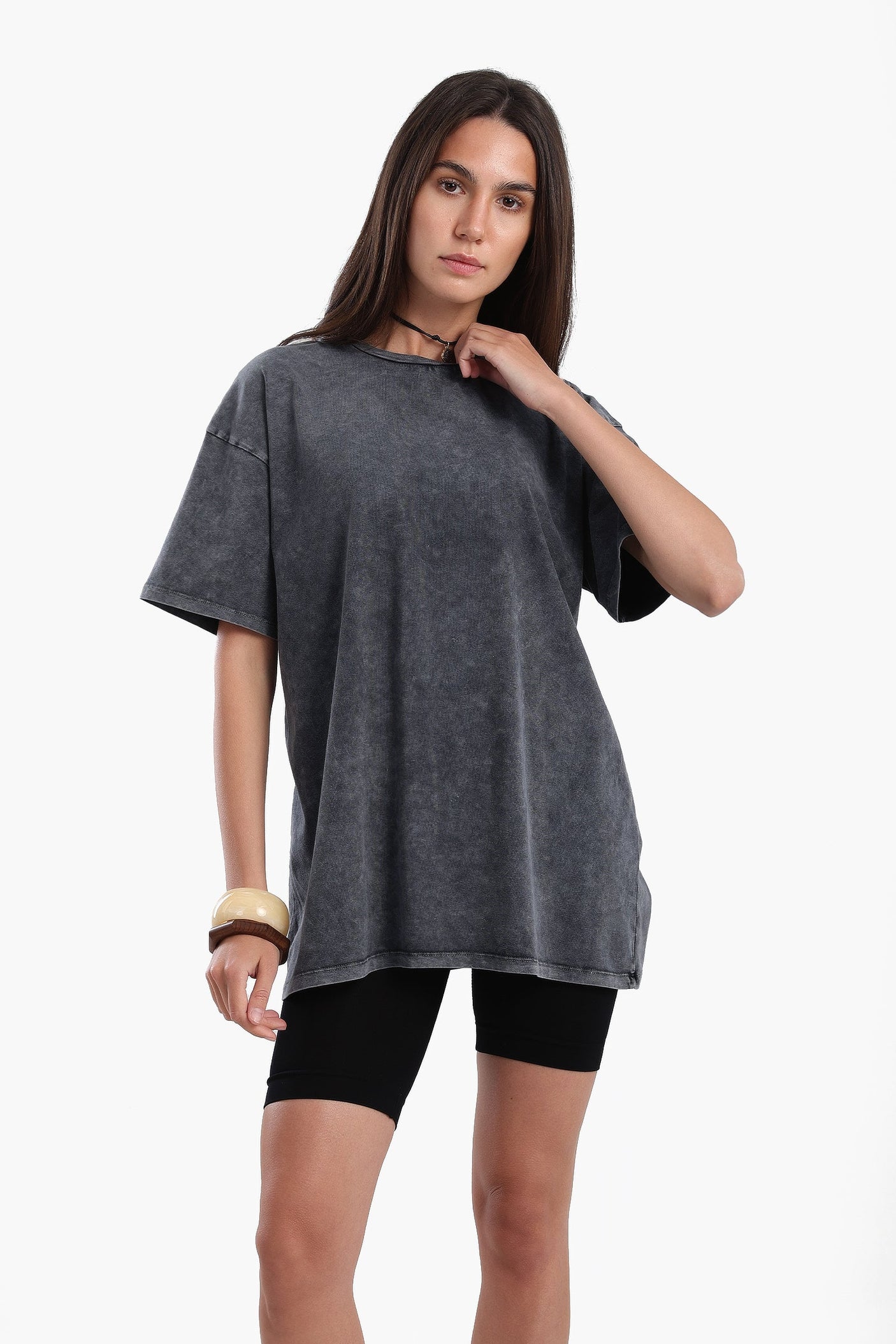 Carina - Heather Dark Grey T-Shirt