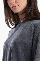 Carina - Heather Dark Grey T-Shirt