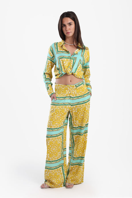 Carina - Luxurious Printed Pants