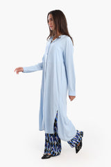 Carina - Long Plain Shirt Dress