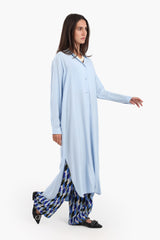 Carina - Long Plain Shirt Dress