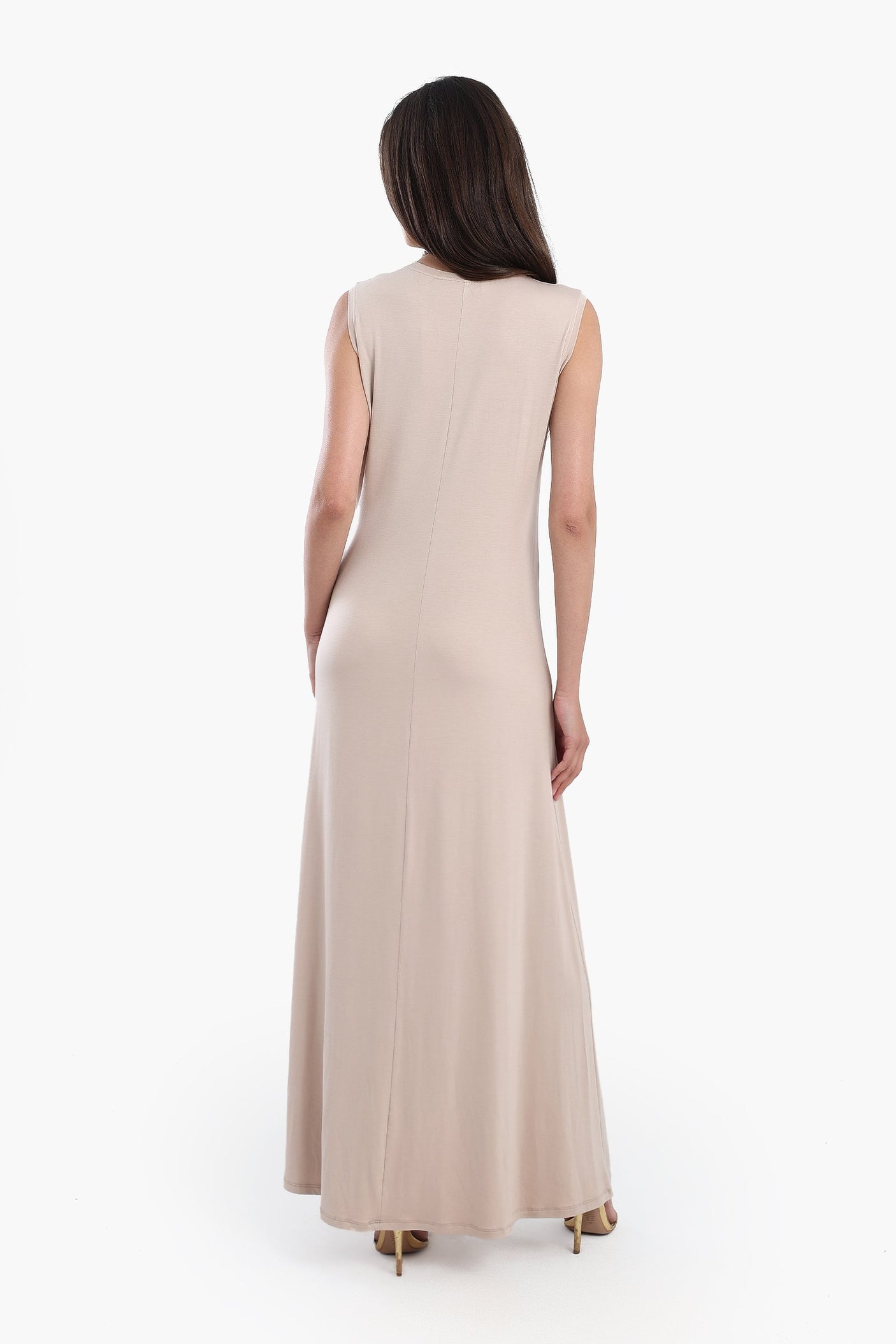Carina - Viscose Solid Pattern Dress