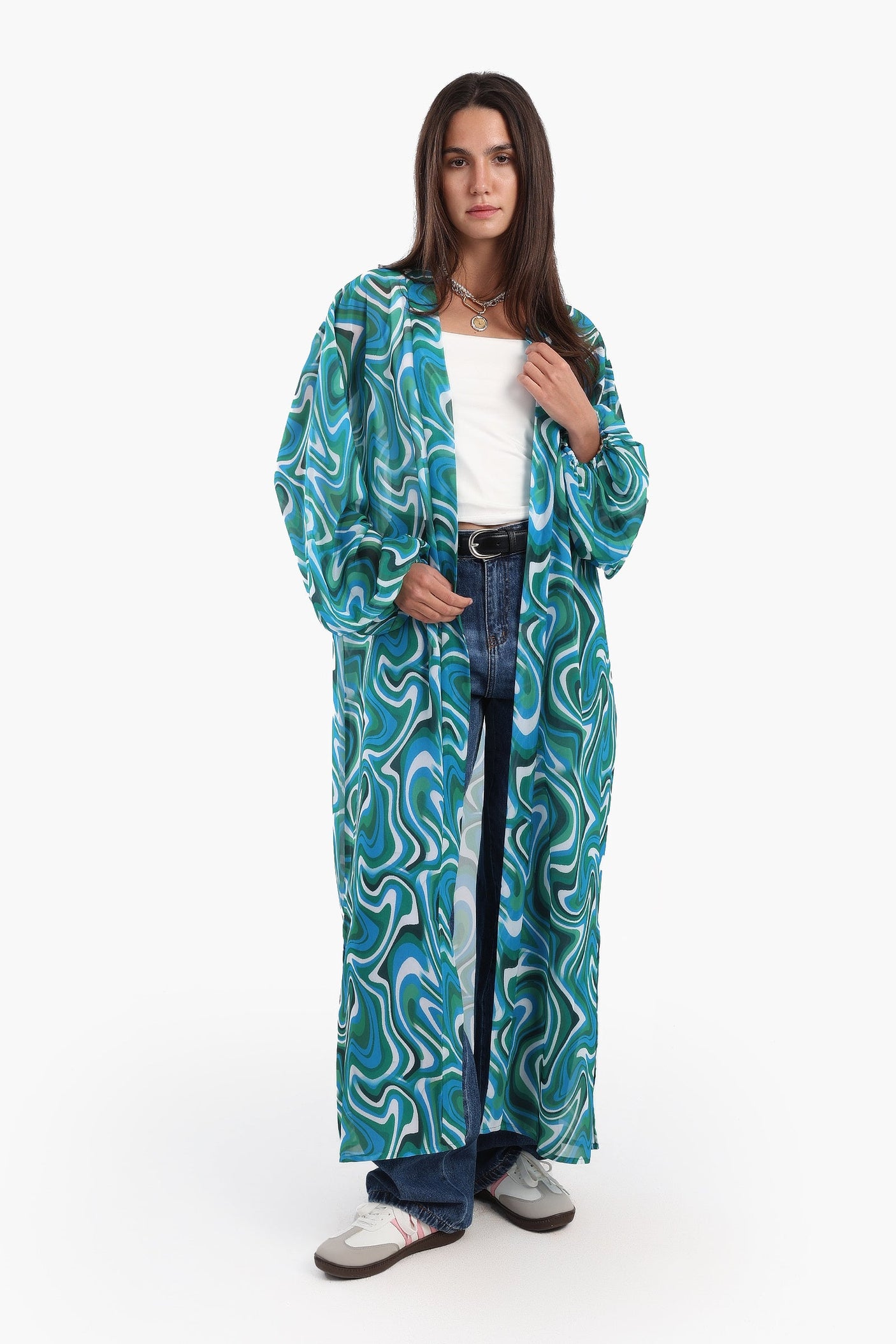 Carina - Colored Midi Length Kimono
