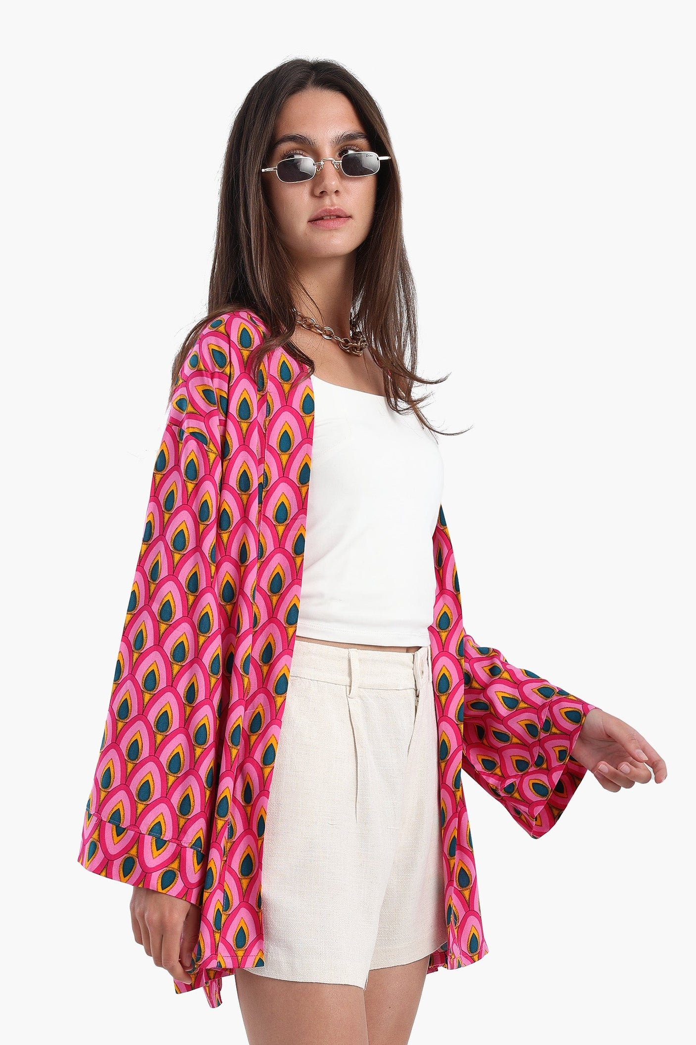 Carina - Peacock Pattern Kimono
