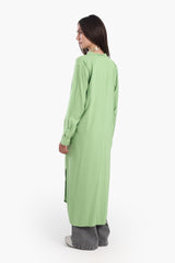 Carina - Long Plain Shirt Dress
