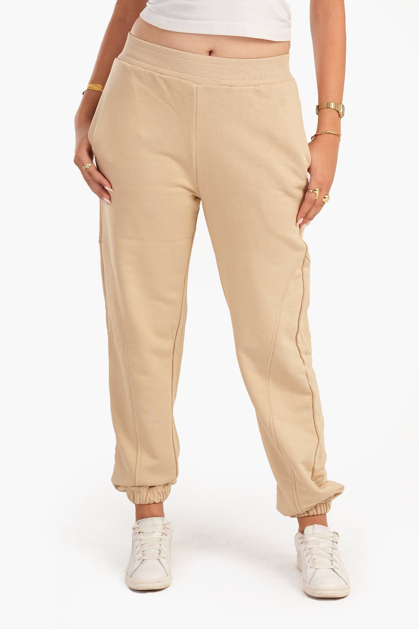 Carina - Milton Beige Lounge Pants
