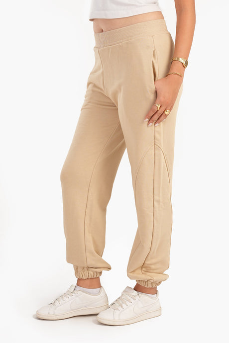 Carina - Milton Beige Lounge Pants