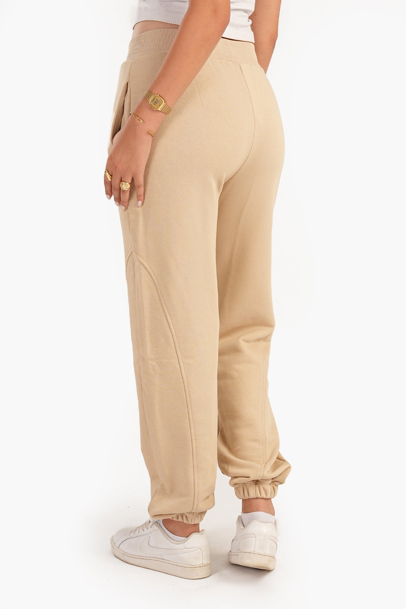 Carina - Milton Beige Lounge Pants